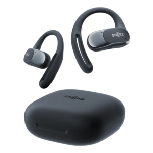 אוזניות ספורט Shokz OpenFit Air שחורות | אוזניות אלחוטיות קלות, פתוחות ונוחות לכל פעילות