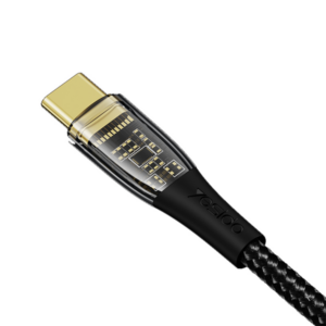 כבל USB-C ציפוי זהב להעברת נתונים וטעינה מהירה Yesido