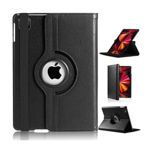 כיסוי סיבובי iPad Pro 11 M4 עור איכותי עם רצועה לסגירה בטוחה פרימיום 360
