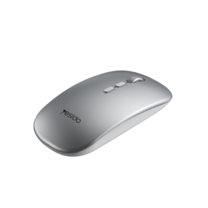עכבר אלחוטי USB 2.4G למחשב בצבע כסף Yesido