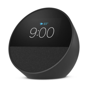 רמקול חכם Amazon Echo Spot שחור עם עוזרת קולית Alexa