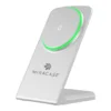 מטען אלחוטי MagSafe לבן בהספק 15W איכותי ועוצמתי Miracase MQIW540