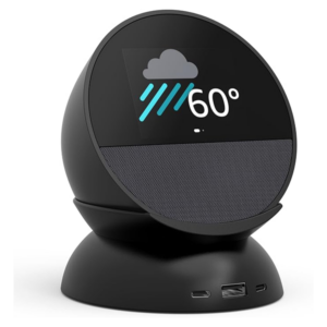 רמקול חכם Amazon Echo Spot שחור עם עוזרת קולית Alexa