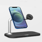 מעמד טעינה אלחוטית שולחני 3 ב-1 שחור בהספק 22.5W | מבית Toiko