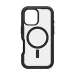 כיסוי OtterBox Defender XT לאייפון 16 שקוף/שחור תומך MagSafe