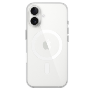 כיסוי סיליקון לאייפון 16 שקוף תומך MagSafe מקורי Apple Silicone Clear