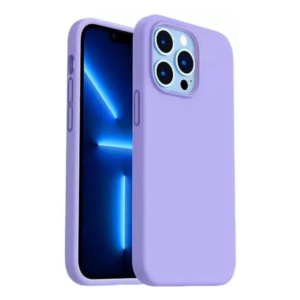 כיסוי קטיפה לאייפון 16 פרו מקס סגול דמוי עור איכותי