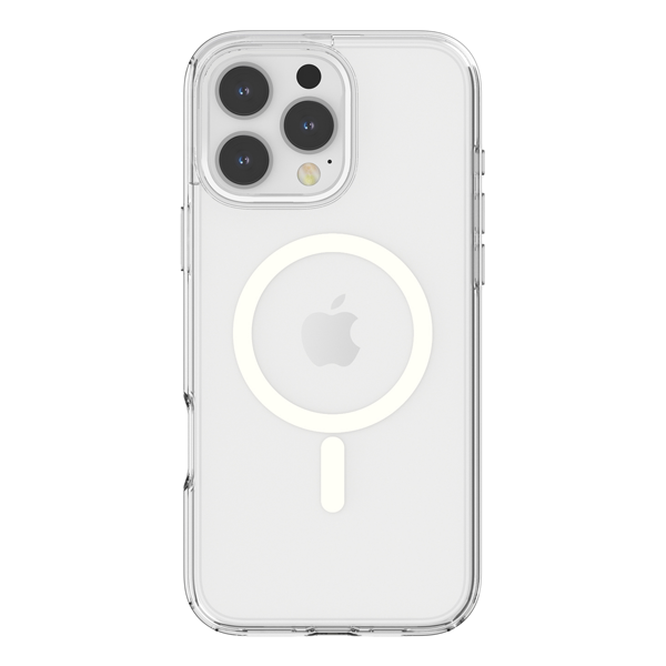 כיסוי שקוף דק לאייפון 16 פרו מקס תומך טעינת MagSafe אלחוטית Grip Case Crystal