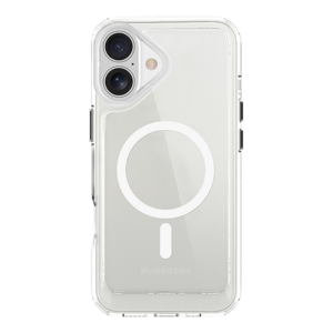כיסוי שקוף לאייפון 16 עם תמיכה ב-MagSafe סדרת DualTek Slim מבית PureGear
