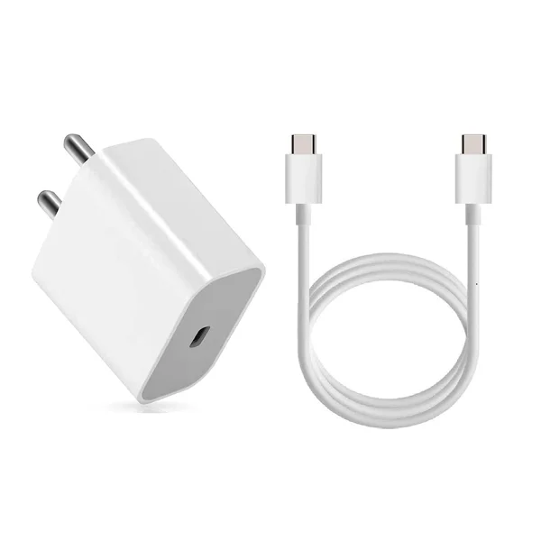 ראש מטען מקורי לאייפון 15 בעוצמת 20w עם כבל Type C באורך 1 מטר | Apple 5