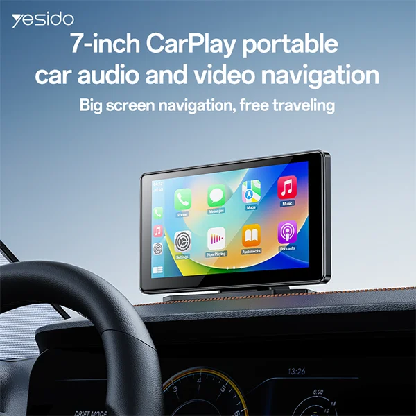 מערכת מולטימדיה לרכב 7 אינץ׳ תומכת CarPlay ואנדרואיד אוטו Yesido