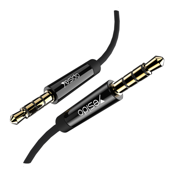 כבל אודיו AUX איכותי 1 מטר עמיד חיבור 3.5 מ"מ Yesido YAU14