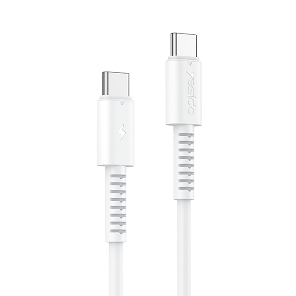 כבל טעינה 1 מטר והעברת נתונים מהירה Type-C 60W מבית Yesido CA154