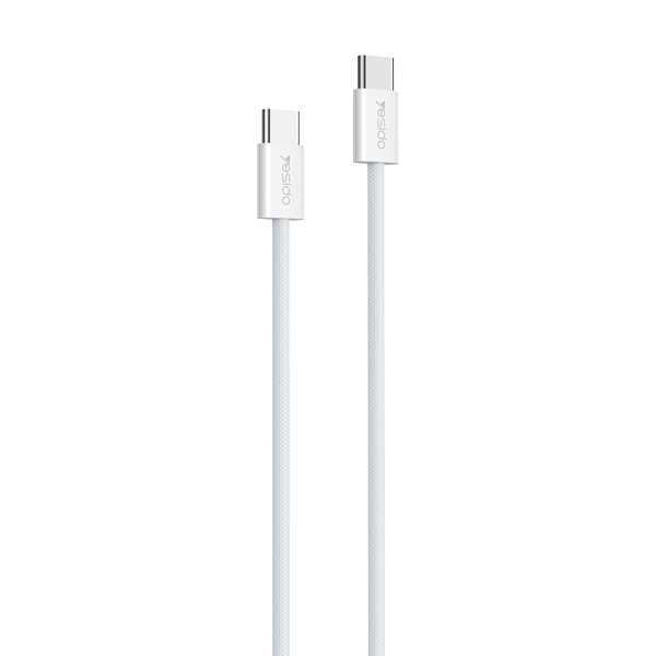 כבל טעינה מהירה 60W אורך 2 מטר Type-C עם העברת נתונים Yesido CA164