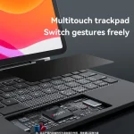 כיסוי מקלדת ועכבר לאייפד 10.9 אייר:11 פרו 2022 דיגטלית נוחה במיוחד עם צג Led מבית Yesido Kb25 4