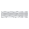 מקלדת מקורית Apple Magic Keyboard Numeric עם Touch ID וטעינת USB-C לבן