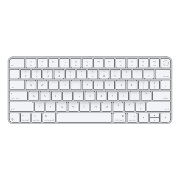מקלדת מקורית Apple Magic Keyboard עם Touch ID וטעינת USB-C לבן