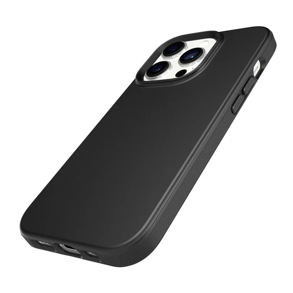 כיסוי לאייפון 14 שחור דק ועמיד בפני נפילות עד 3.6 מטר | Tech21 EvoLite