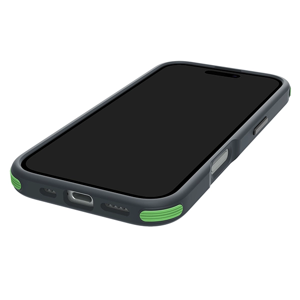 כיסוי לאייפון 16 פרו שקוף אפור ירוק Echo Wave Mini איכותי Beelan