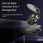 מארז קומפקטי מחזיק סמארטפון 6 ב-1 עם מתאמי OTG, אחסון ומחט לכרטיס סים Yesido CA118