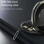 מארז קומפקטי מחזיק סמארטפון 6 ב-1 עם מתאמי OTG, אחסון ומחט לכרטיס סים Yesido CA118