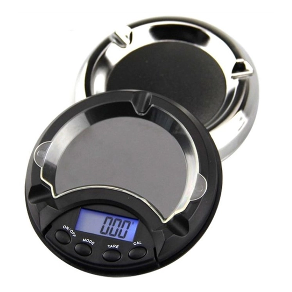 משקל כיס דיגיטלי בעיצוב מאפרה לשקילה מדויקת ונוחה