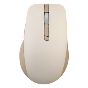 עכבר אלחוטי Bluetooth ארגונומי עם 6 כפתורים שקט ונייד Asus MD200 בז'