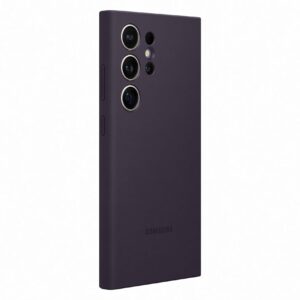 כיסוי סיליקון מקורי ל Samsung Galaxy S24 ULTRA בצבע סגול כהה