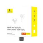 אוזניות אלחוטיות Baseus Bowie E20 בצבע לבן | ביטול רעשים וסאונד עוצמתי