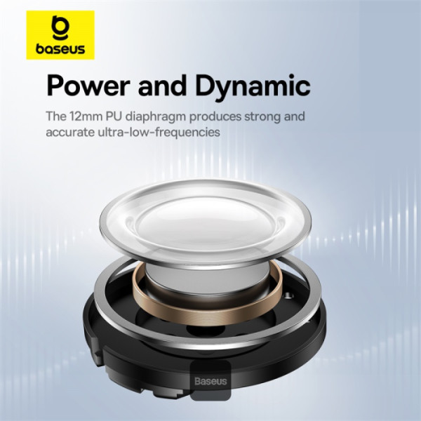 אוזניות אלחוטיות Baseus Bowie E20 בצבע לבן | ביטול רעשים וסאונד עוצמתי