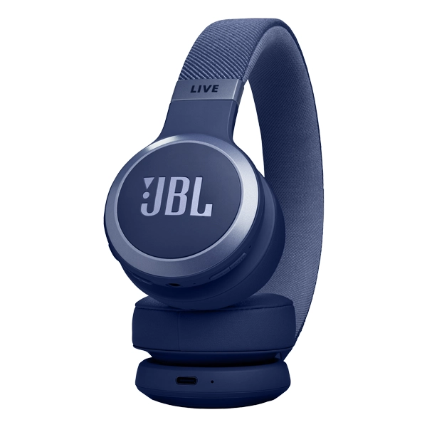 אוזניות אלחוטיות JBL Live 670NC כחול עם חיי סוללה ארוכים