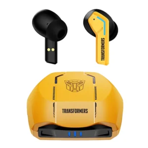 אוזניות אלחוטיות צהובות TF-T06 עם סאונד עוצמתי ועיצוב נוח מבית Transformers