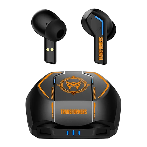 אוזניות אלחוטיות שחורות TF-T06 עם סאונד עוצמתי ועיצוב נוח מבית Transformers