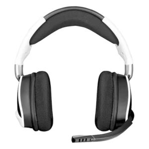 אוזניות גיימינג אלחוטיות Corsair Void Rgb Elite Wireless לבן עם שמע היקפי 7.1 ונוחות מירבית