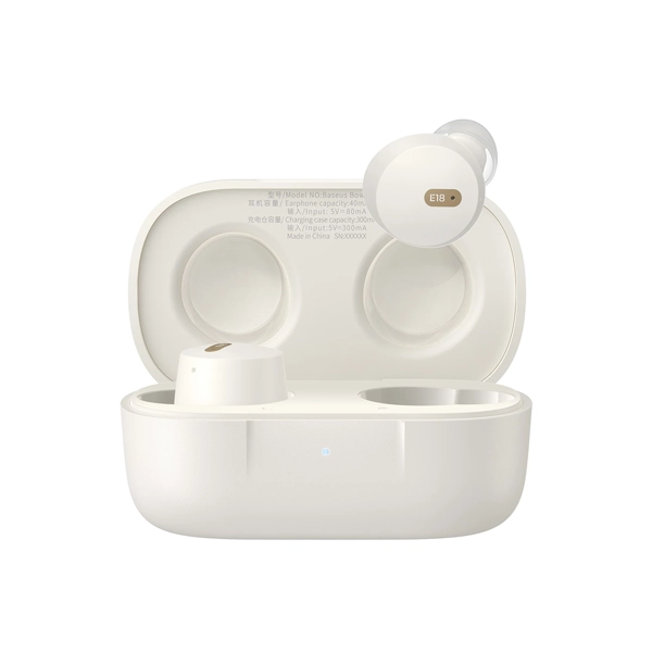 אוזניות תוך אוזן אלחוטיות לבנות עם חוויית שמע יוצאת דופן | Baseus Bowie E18 Tws 1