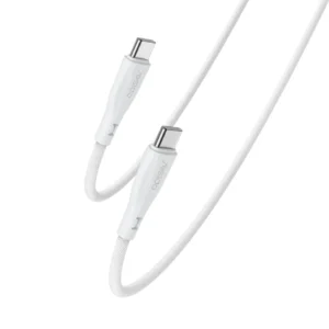כבל USB-C 60W ל-USB-C לבן באורך 1.2 מטר מהיר וחזק במיוחד | Yesido CA168