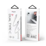 כבל USB-C 60W ל-USB-C לבן באורך 1.2 מטר מהיר וחזק במיוחד | Yesido CA168
