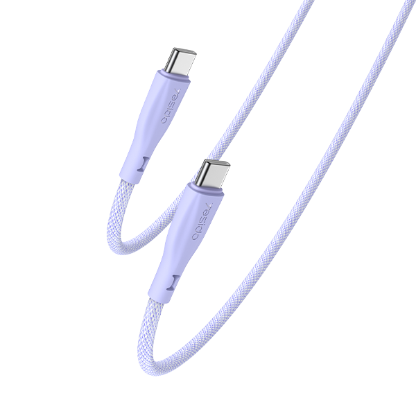 כבל USB-C 60W סגול באורך 1.2 מטר מהיר וחזק במיוחד | Yesido CA168