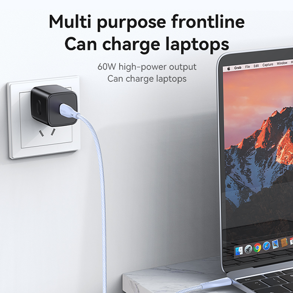 כבל USB-C 60W סגול באורך 1.2 מטר מהיר וחזק במיוחד | Yesido CA168