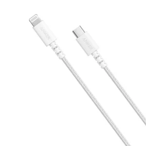 כבל מהיר USB-C ל-Lightning באורך 0.9 מטר - בצבע לבן | Anker PowerLine Select+