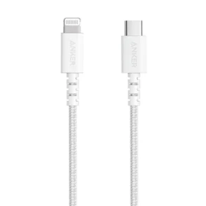 כבל מהיר USB-C ל-Lightning באורך 0.9 מטר - בצבע לבן | Anker PowerLine Select+