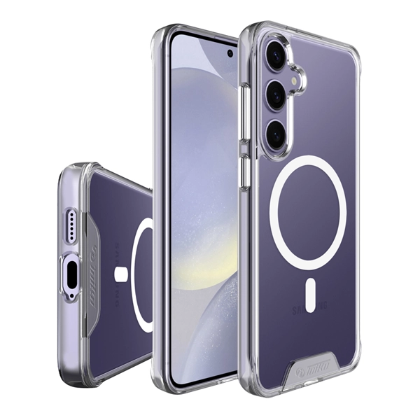 כיסוי לגלקסי S25 פלוס שקוף קשיח במיוחד Toiko Chiron תומך MagSafe