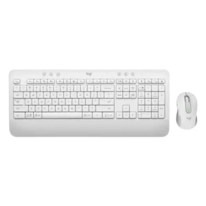 מקלדת ועכבר אלחוטיים לבן Logitech MK650