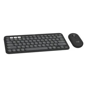 מקלדת + עכבר Logitech Pebble 2 Combo אלחוטיים ל-Mac בלבד קומפקטי שחור