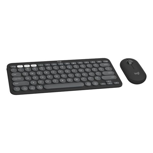 מקלדת + עכבר Logitech Pebble 2 Combo אלחוטיים ל-Mac בלבד קומפקטי שחור