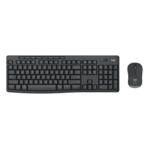 סט מקלדת ועכבר אלחוטי קומפקטי בצבע שחור | Logitech MK370