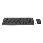סט מקלדת ועכבר אלחוטי קומפקטי בצבע שחור | Logitech MK370