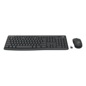 סט מקלדת ועכבר אלחוטי קומפקטי בצבע שחור | Logitech MK370