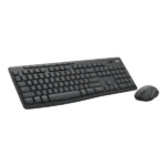 סט מקלדת ועכבר אלחוטי קומפקטי בצבע שחור | Logitech MK370
