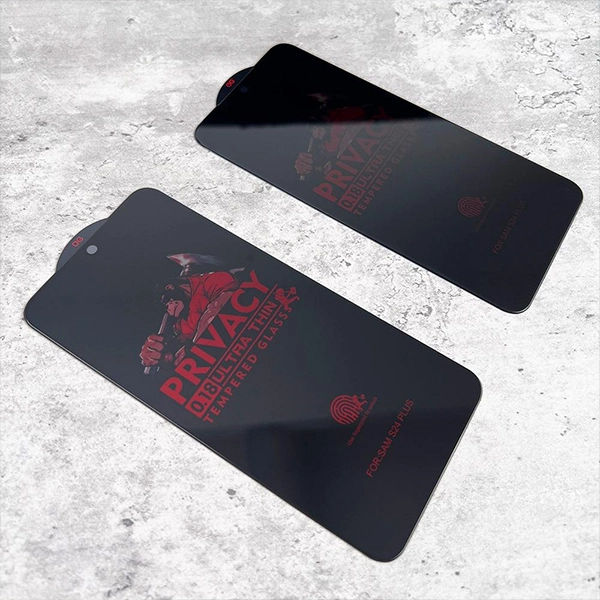 מגן מסך זכוכית פרטיות דק ביותר לגלקסי S24 להגנה מירבית | 0.18MM Privacy